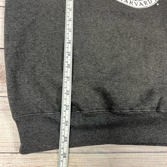 Champion Vintage Harvard VE-RI-TAS Gray Crewneck Pullover Sweater Size M - Picture 10 of 10